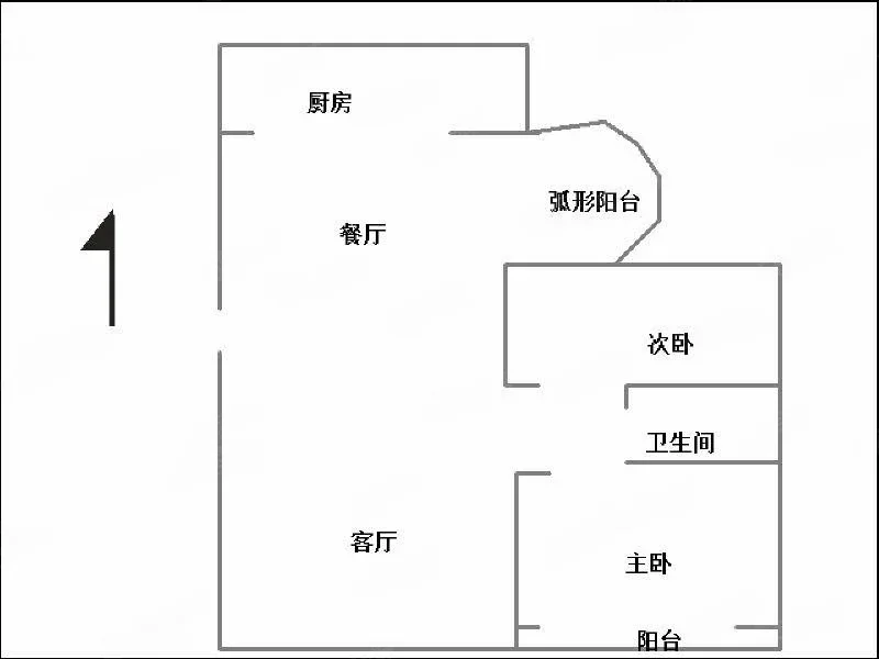 上都名苑2室2厅1卫122㎡南北115.5万