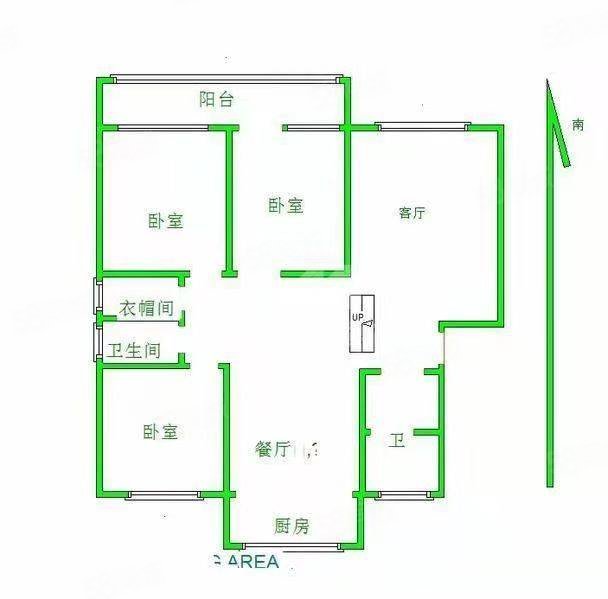 柳泉花园3室2厅2卫151㎡南北129万