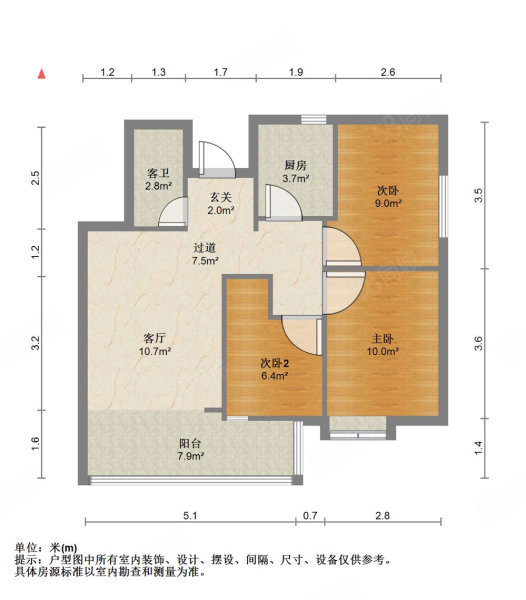 金鸡小区3室2厅1卫68㎡南北81.8万