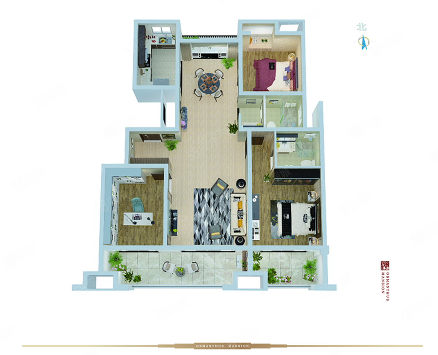 建投金桂湾3室2厅2卫118㎡南78万