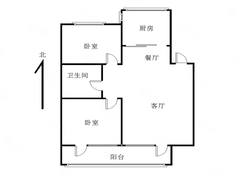 果舍添香(二期)2室2厅1卫91.44㎡南北72万