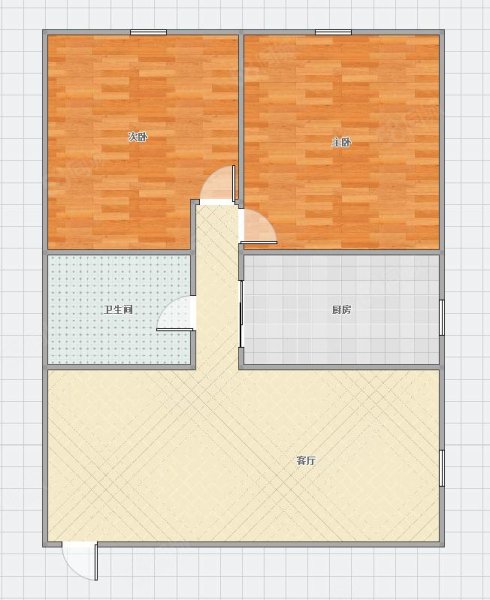 龙江家园2室2厅1卫89.97㎡西南71.8万