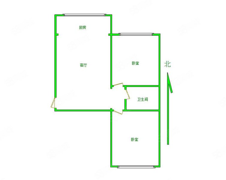 团结小区(南区)2室1厅1卫90.8㎡南北60万