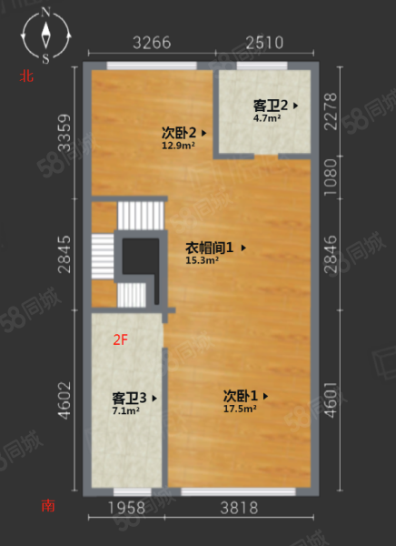 万科白石湖东(别墅)3室2厅4卫211.1㎡南560万