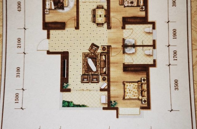 售紫金蓝湾三室121平,南北通透56包更名,带地下室,含交房3室2厅2卫