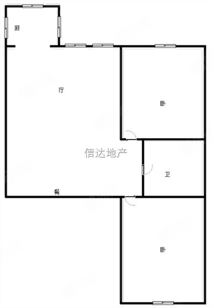 太莱街小区(太莱街8号,德胜街35号)2室2厅1卫77.42㎡南北54.8万