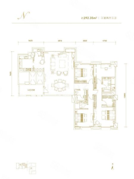 励骏华庭4室2厅3卫292㎡南4880万