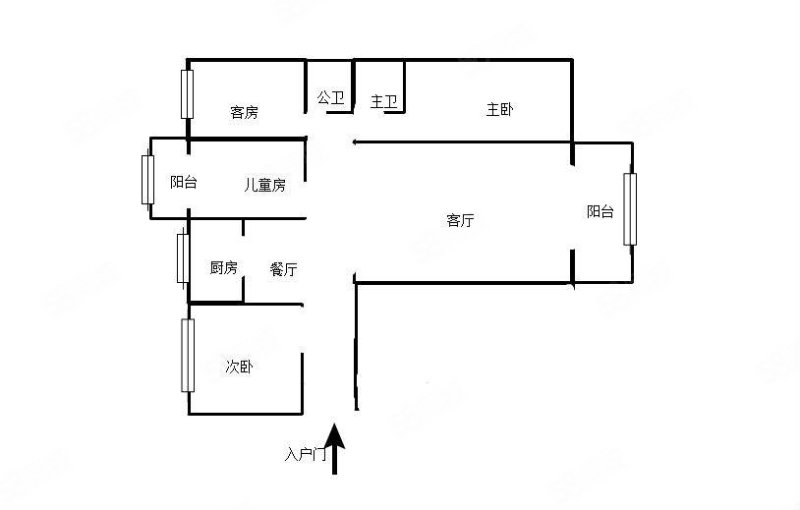 正阳首府3室2厅2卫81㎡南北85万