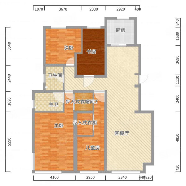 西郡佳园4室2厅2卫136.75㎡南北47.8万