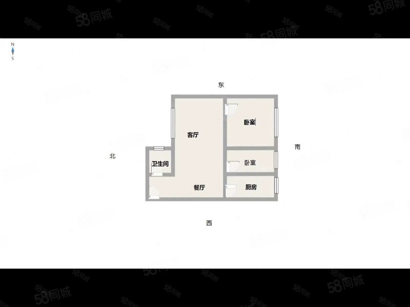 庆阳地区汽车运输公司家属楼2室2厅1卫74.83㎡南北47万