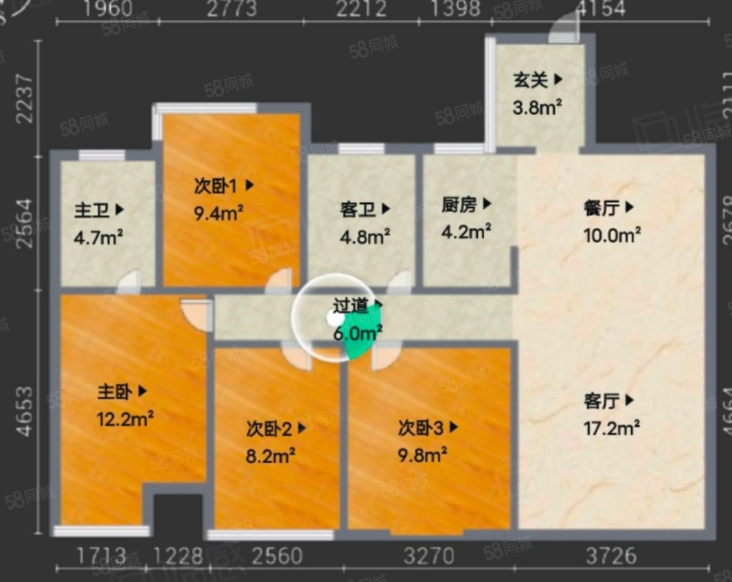 【10图】白石湖(奥林华府)大4房2厅,湖景好小区,奥林华府-钦州58同城