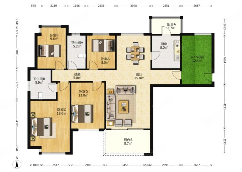 晋合湘水湾3期,楼.王栋,4加一户型,有钥匙随时看房