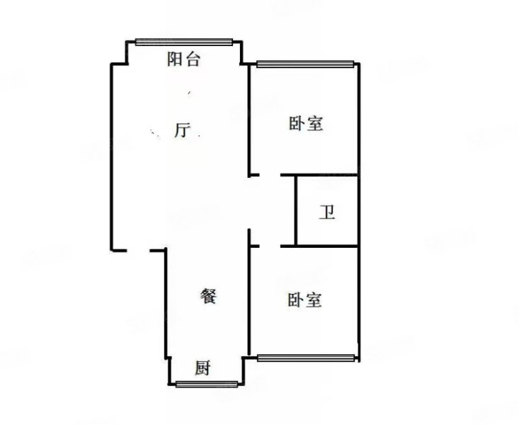 祥和佳苑2室2厅1卫92.53㎡南北68万