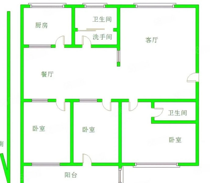 北门坡庭院6室2厅6卫288㎡南北255万