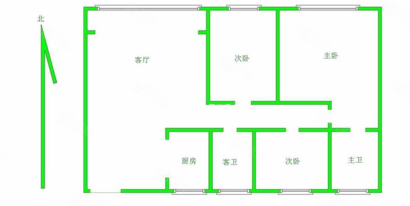 首创未来之城3室2厅2卫129.1㎡南167.4万