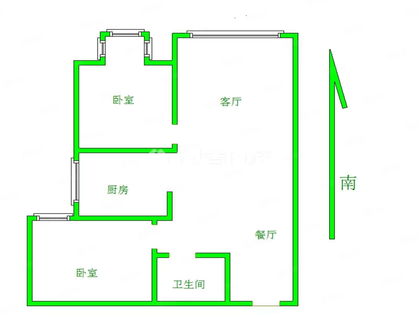 千家和众新家园2室1厅1卫104㎡南83万