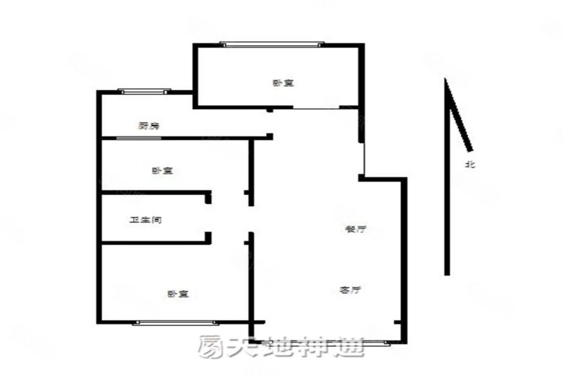 温阳小区3室2厅1卫108.74㎡南北268万