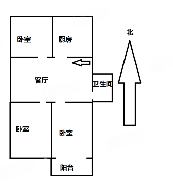 水苑长桥3室2厅1卫99㎡南125万