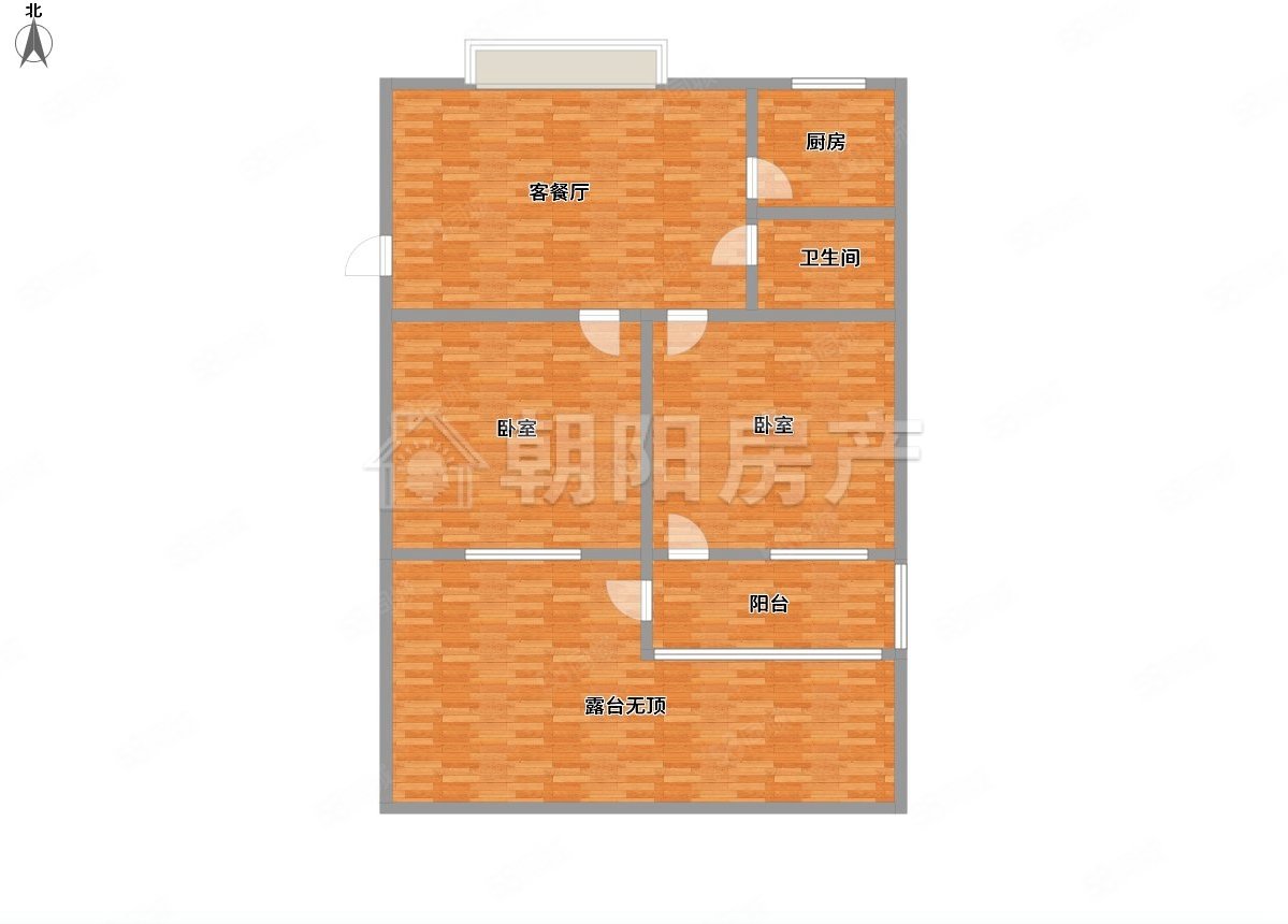 电建北村2室2厅1卫62㎡南12.8万