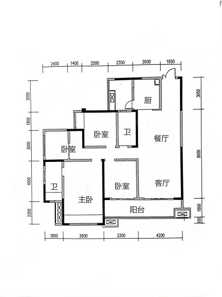 首创天阅嘉陵4室2厅2卫164.94㎡东182万