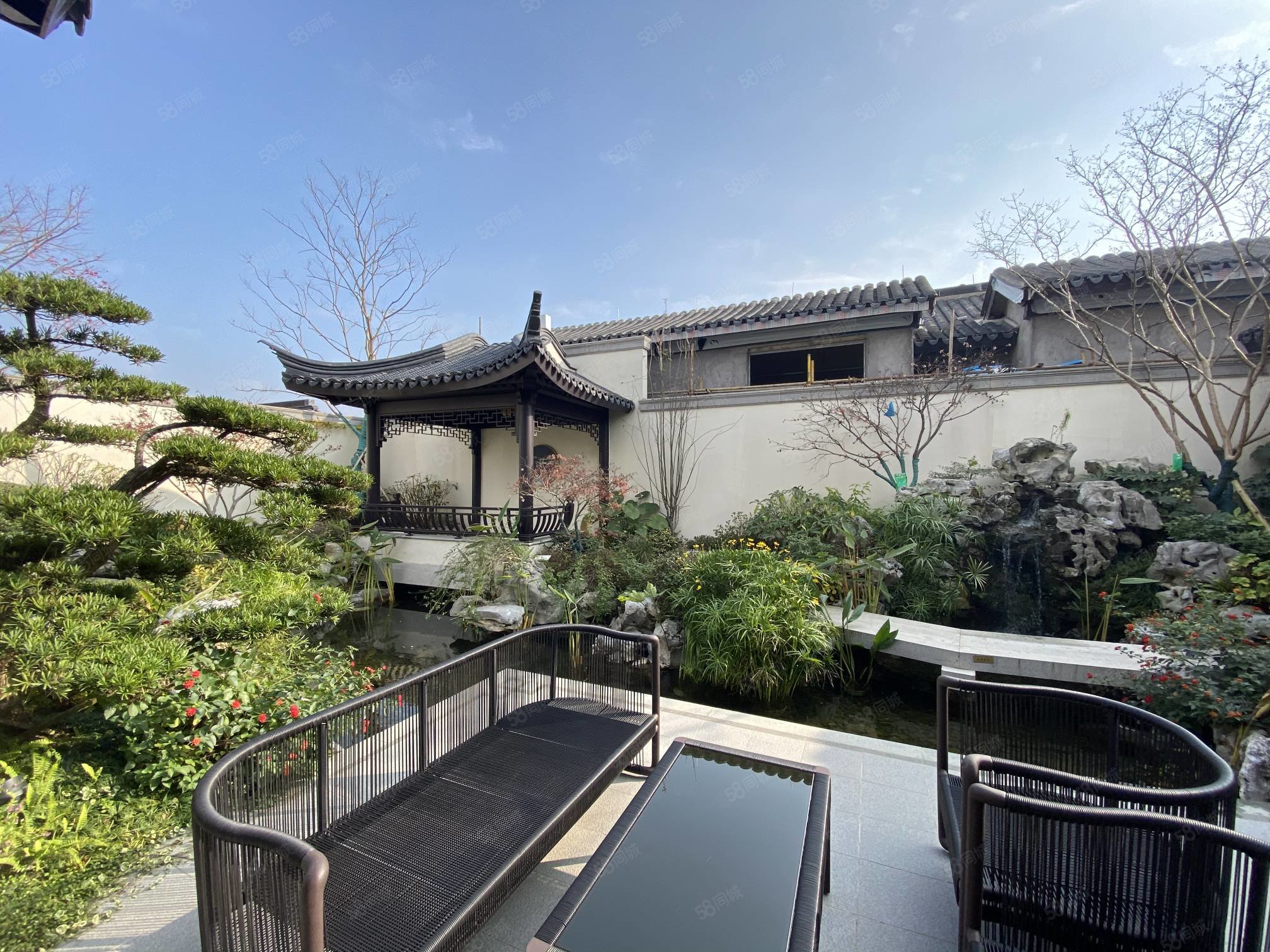 精装中式合院别墅,临一线高尔夫景观,蓝城观云小镇(别墅)-湖州58同城