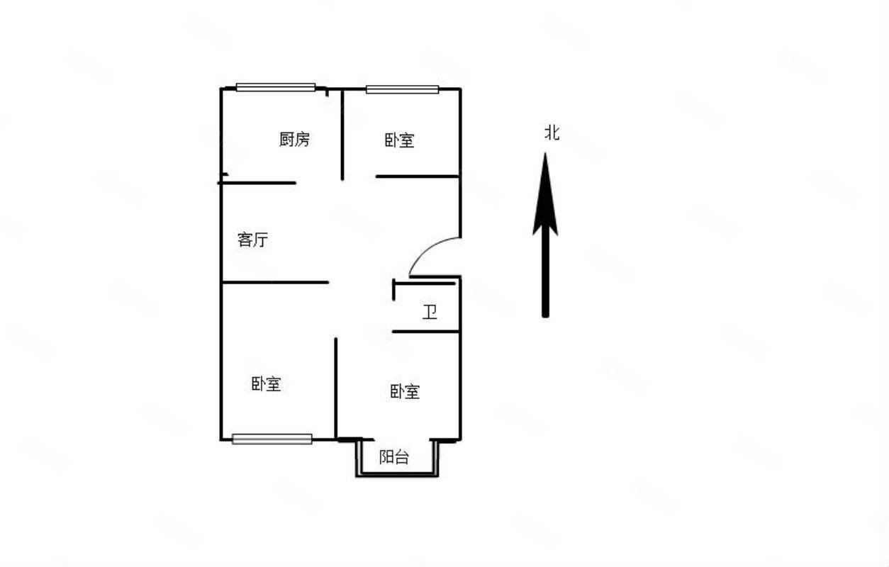 刘辛新新家园A区2室2厅1卫111.47㎡南北52万