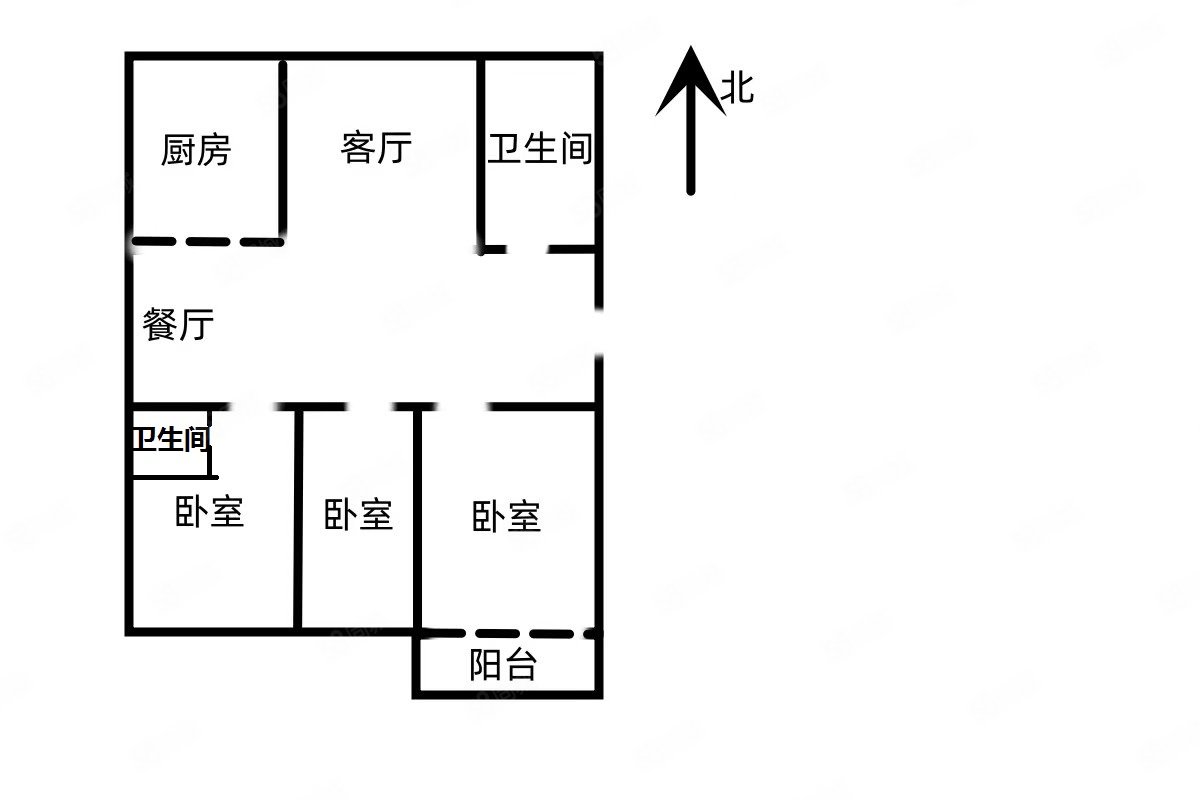 天亿怡心苑3室2厅2卫133.5㎡南北66.8万