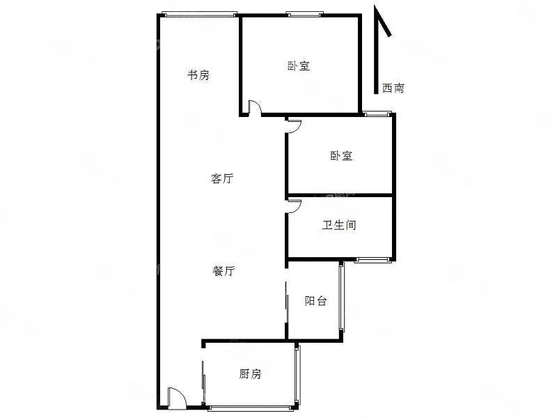 祥海苑5室2厅5卫240㎡南北225万