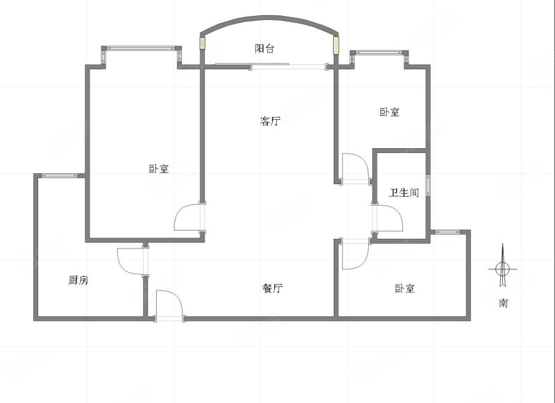 长安锦绣城3室2厅1卫111.9㎡南145万