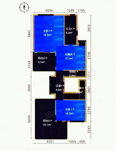 尚东紫御(别墅)7室3厅7卫487.92㎡南北740万