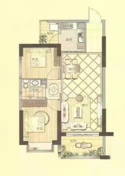 君临天下3室2厅1卫102㎡南北59万