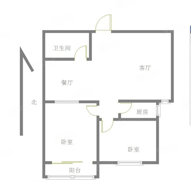 长安花园2室2厅1卫85㎡南48万