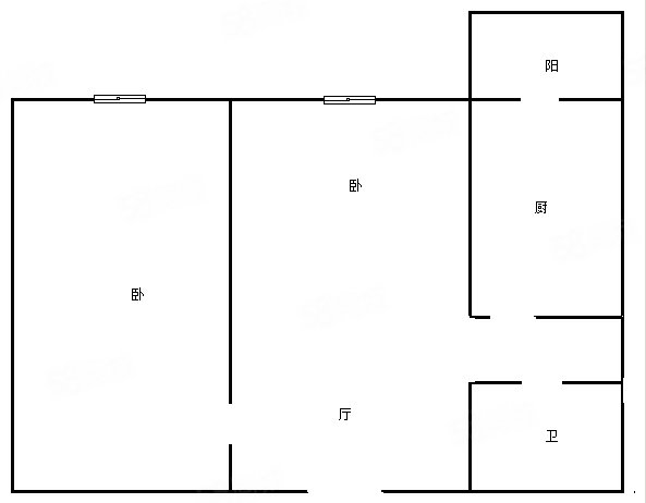 南和街小区(南和街67号,69号,69-1号,南平街42-1号,42-2号)2室1厅1卫48㎡南36.5万