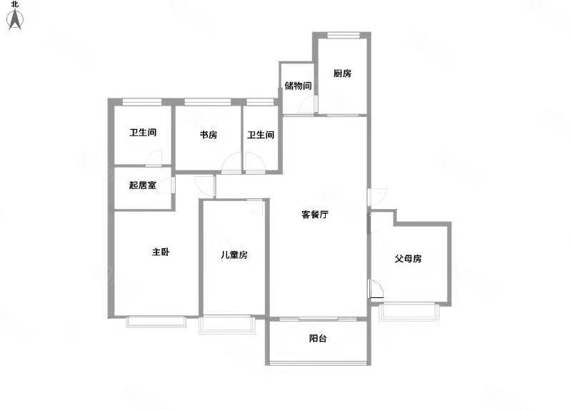 恒大帝景4室2厅2卫181.29㎡南北190万