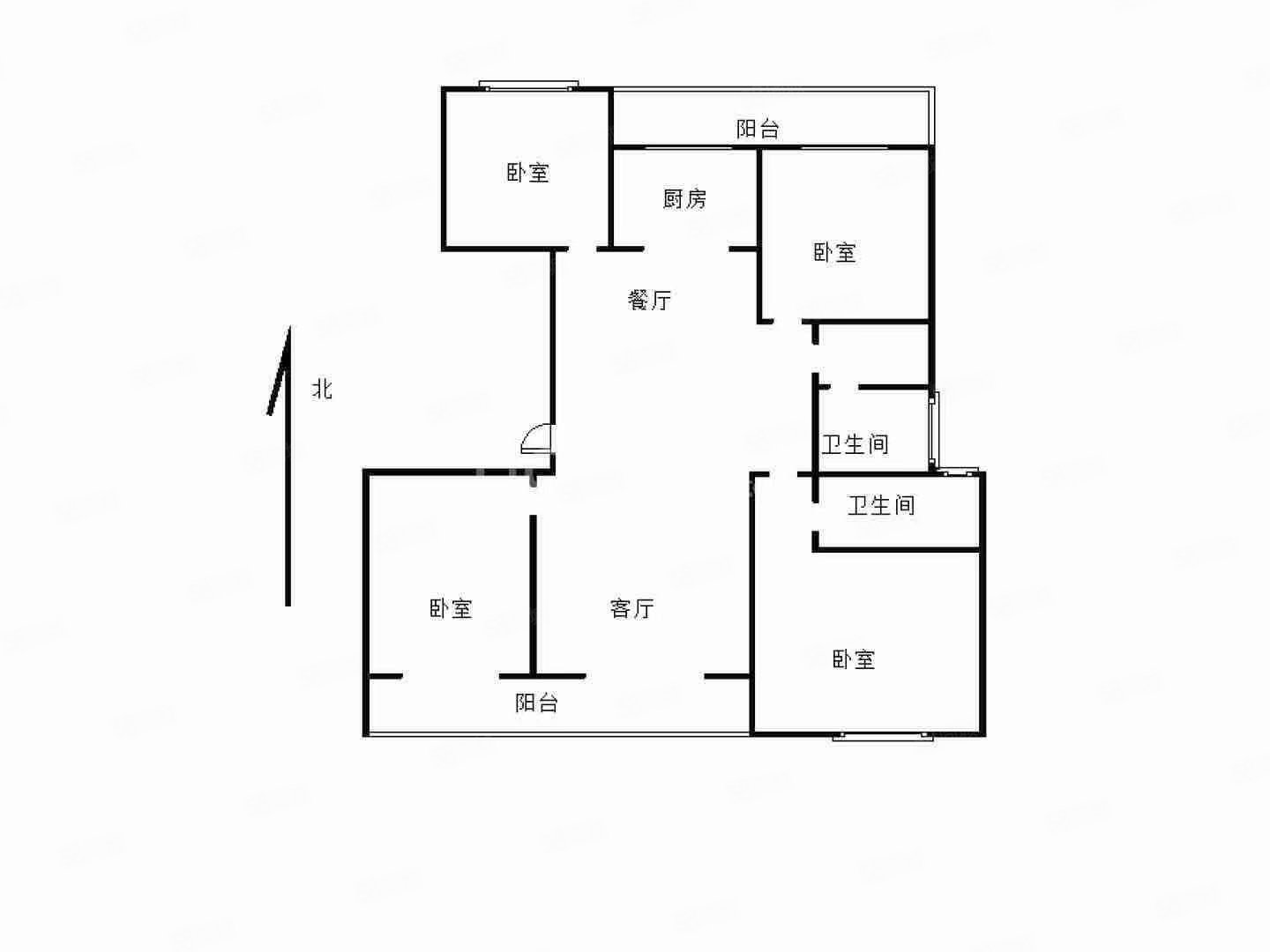 鹿邑碧桂园3室2厅2卫125㎡南北66万