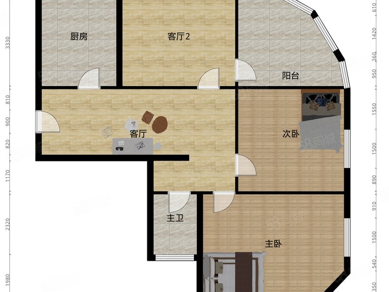 佣金12福星花园一层带小院复式