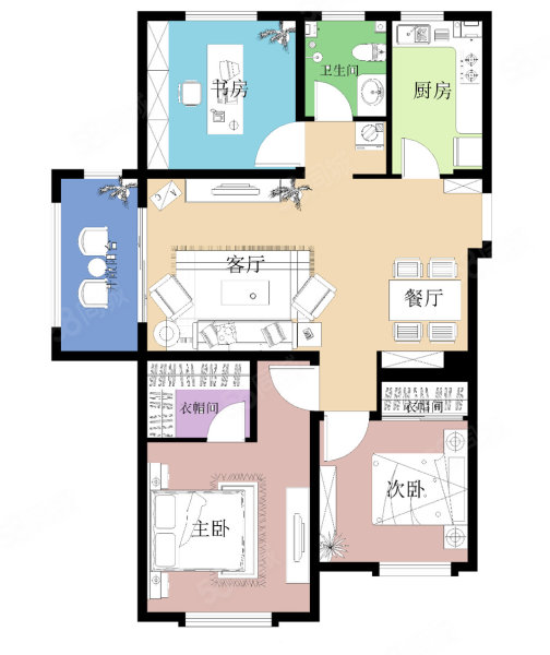 蓝溪谷(别墅)7室5厅4卫264.3㎡南北380万