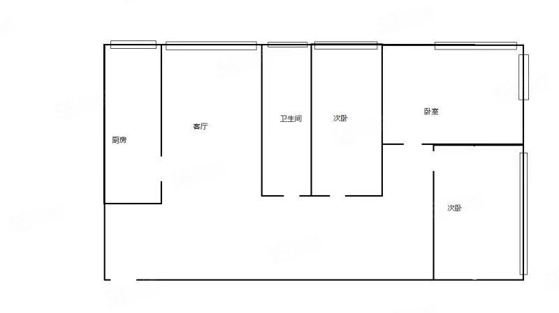 伊真学府美苑3室2厅1卫91㎡东北100万