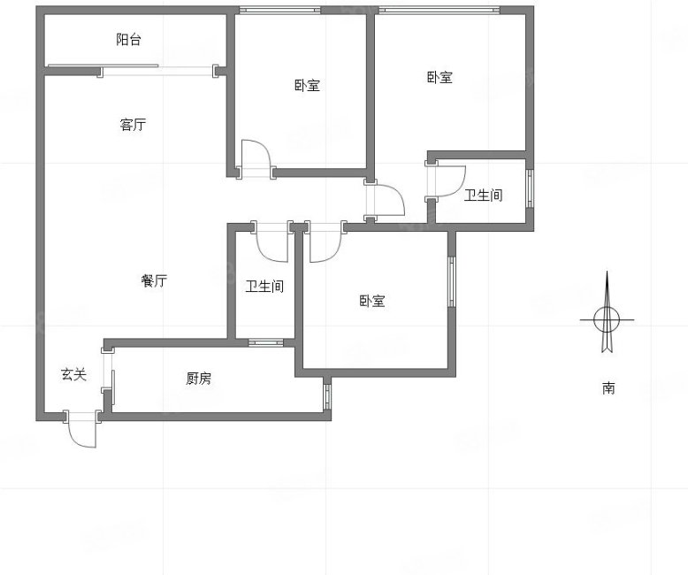 中交中央公园和颂3室2厅2卫93㎡东南157万