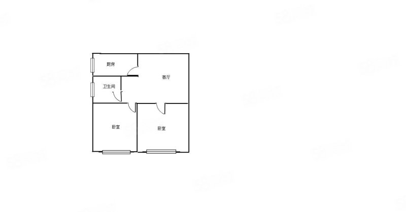 中联铂悦2室1厅1卫70.32㎡南99万