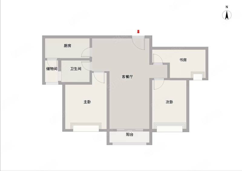 恒大帝景3室2厅1卫105.55㎡南99万