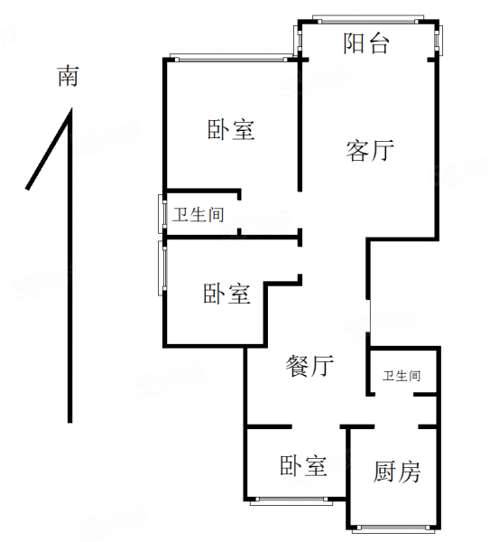 恩和家园3室2厅2卫140.27㎡南145万