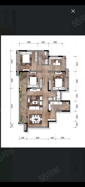 中国铁建万籁九歌4室2厅2卫129.98㎡南168万