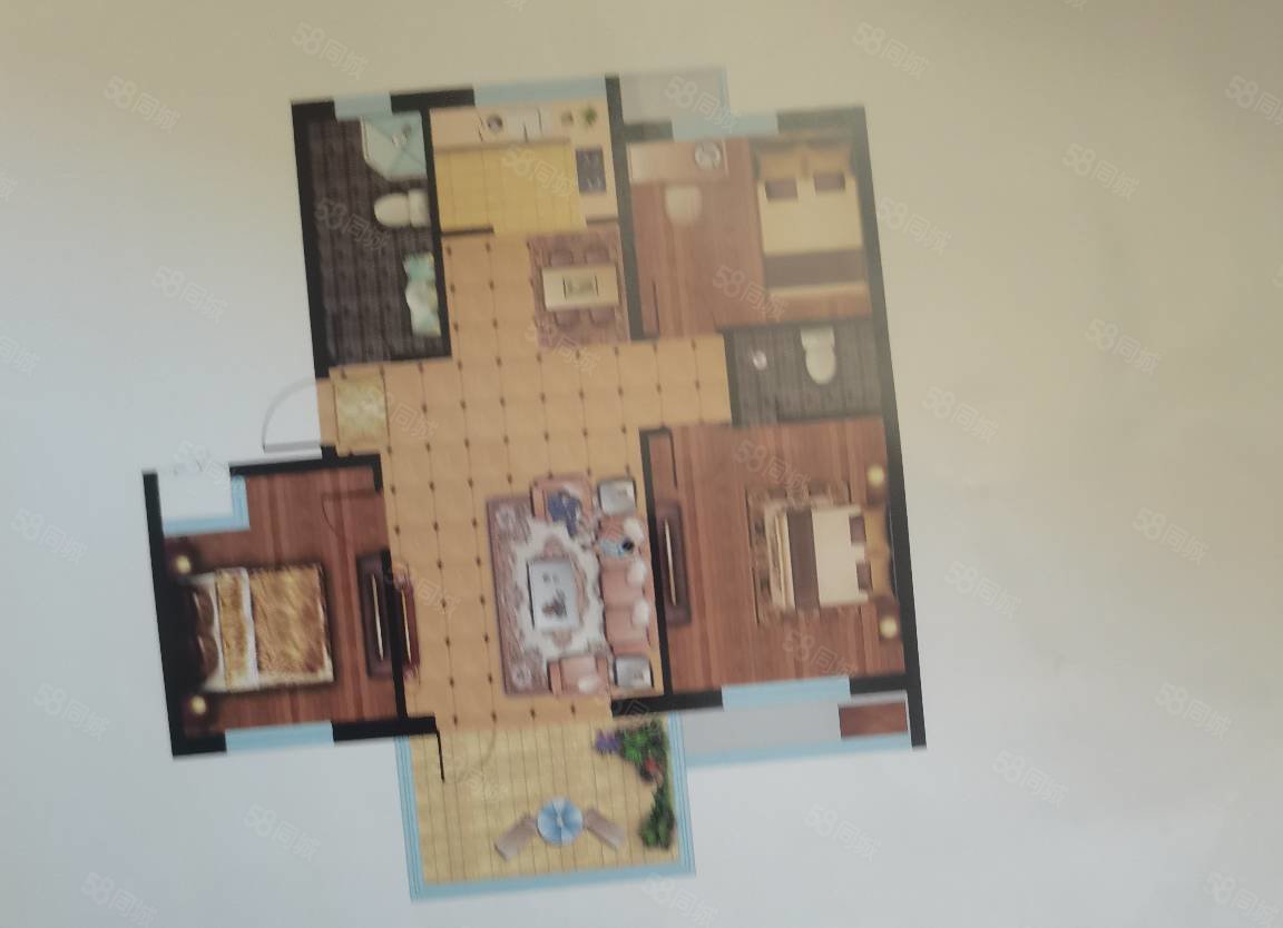 对面 带储藏室 学府水岸 四中旁 全明通透,学府水岸-威海58同城