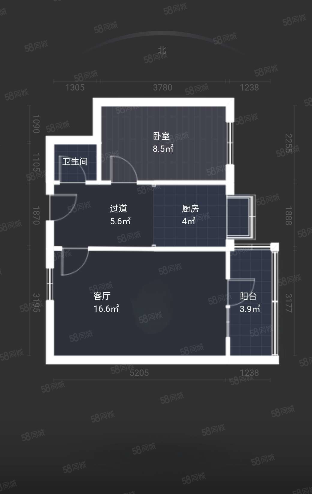 中航工业西控甲楼大院2室1厅1卫48㎡南43万