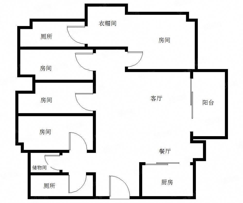 万科首铸东江之星4室2厅2卫135.08㎡东南480万