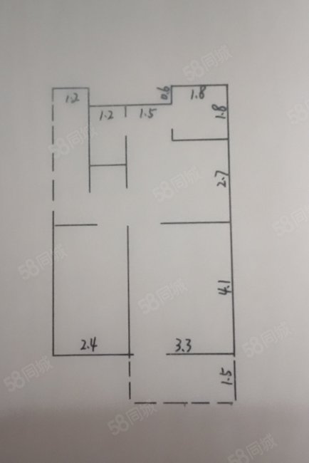 马口镇3509工厂老新楼2室1厅1卫52㎡南北11万