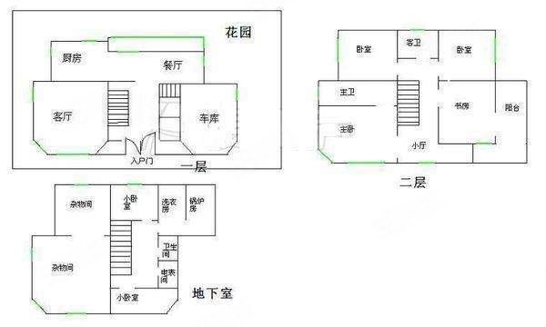 富成花园5室3厅5卫431㎡南北6300万