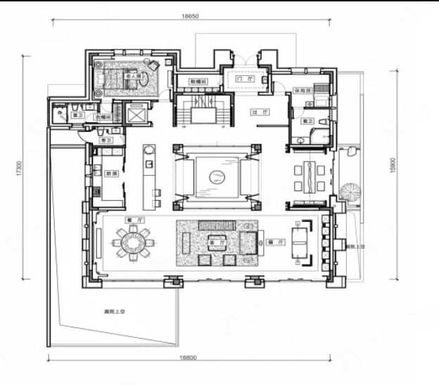 兰乔圣菲(别墅)7室3厅7卫505㎡南北2200万