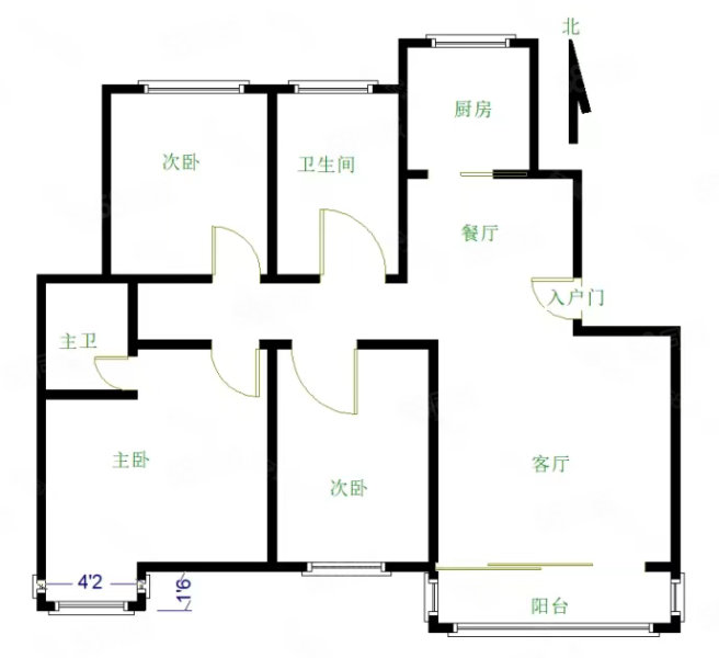 碧桂园天誉4室2厅2卫186㎡南北138万